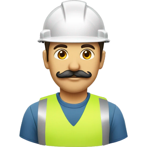construction crane mustache emoji