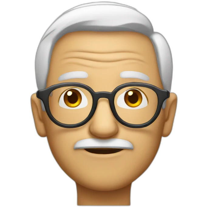 glasses old man emoji