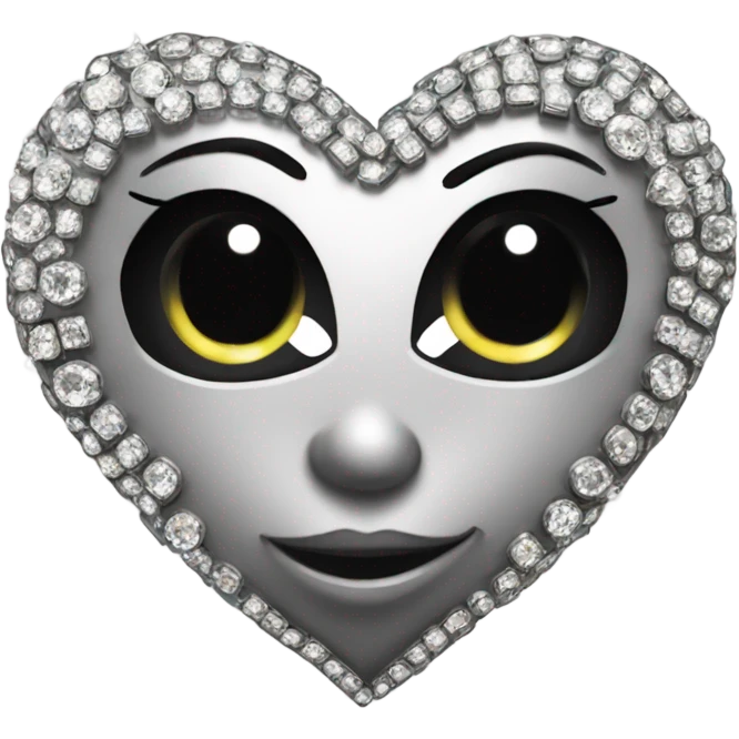 Blinged heart bling bling emoji