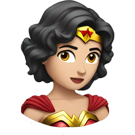wonder woman thinking emoji