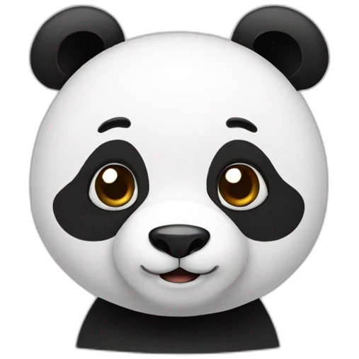 A panda saying hello  emoji