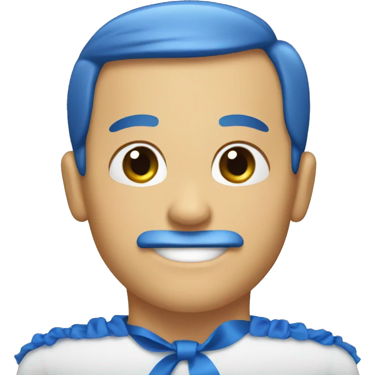 blue ribbon  emoji