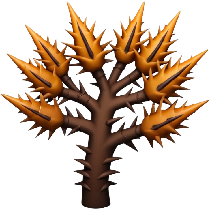 snaking bunch of thorns emoji