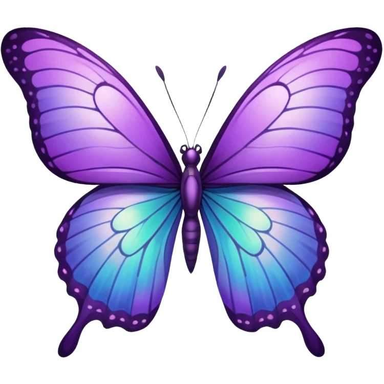 Purple butterfly  emoji