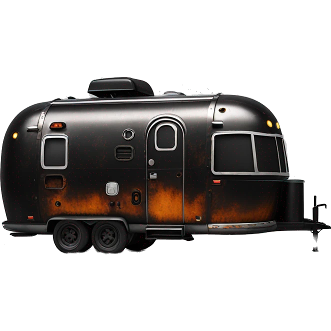 Darth Vader’s black painted airstream rc caravan rusted  emoji