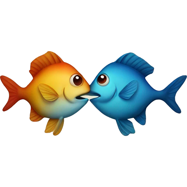 two fish kissing emoji