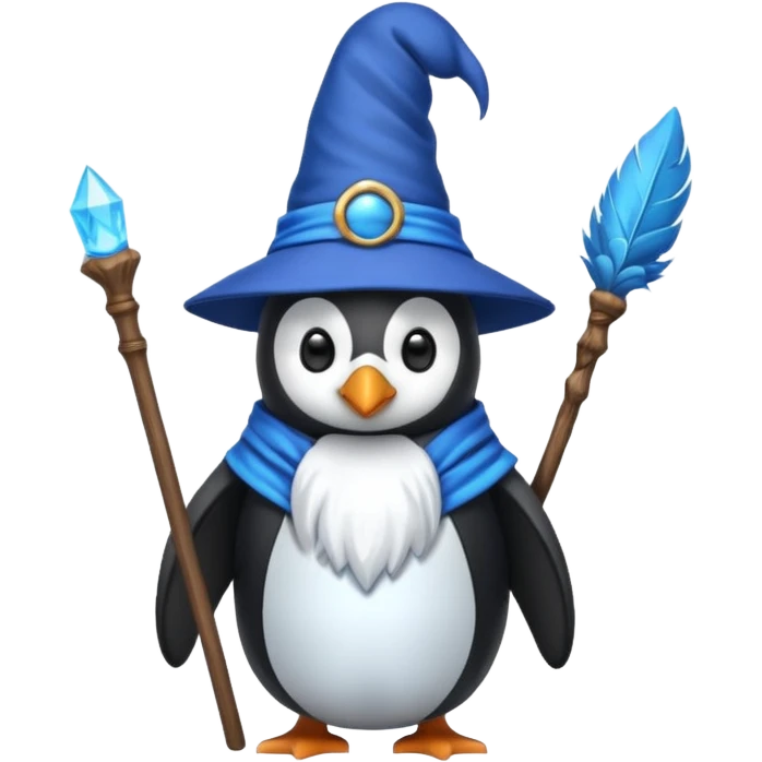 Penguin Wizard emoji
