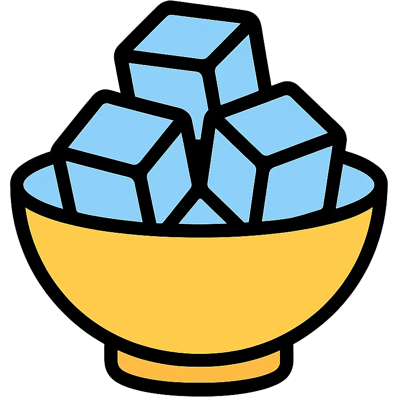 ice cubes in a bowl emoji