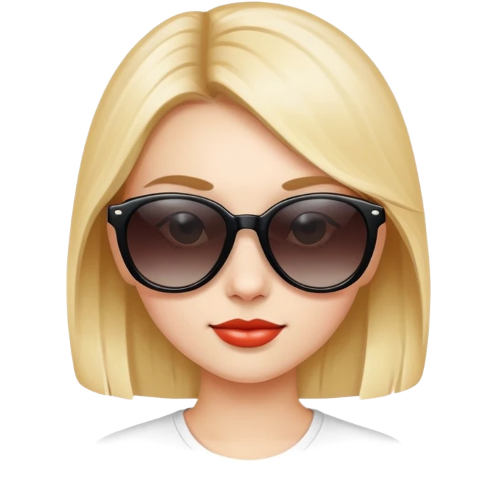 Girl with sunglasses  emoji