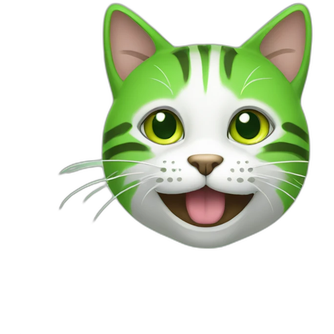 cat-smile-green emoji