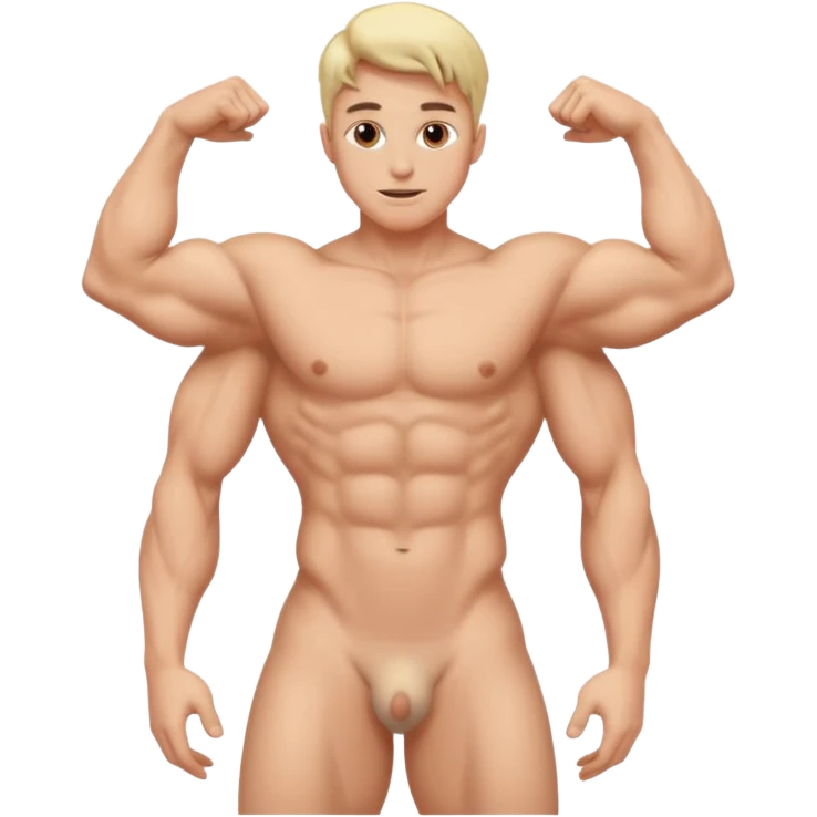Naked male spreading ass emoji