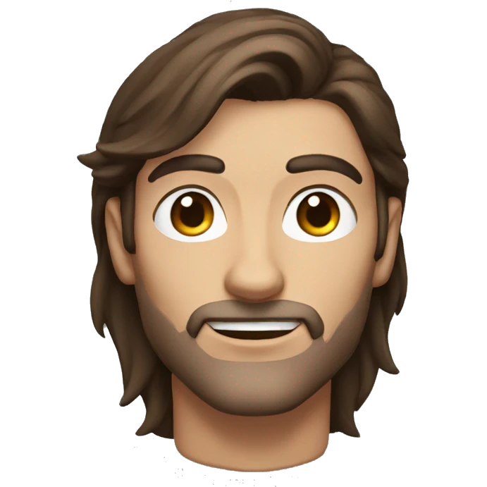 human male rogue with brown hair lifting eyebrows emoji