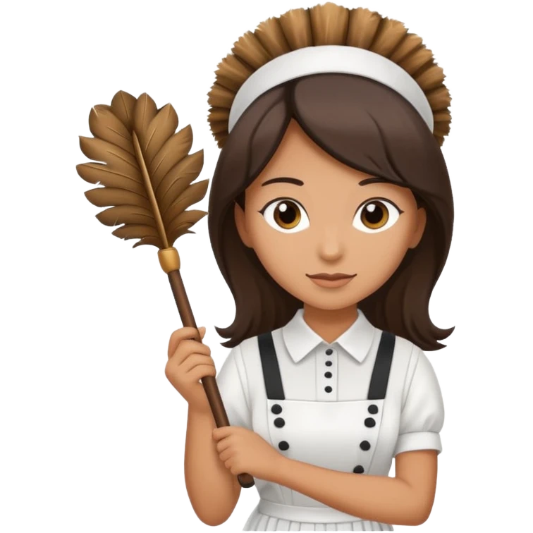 Maid with duster emoji