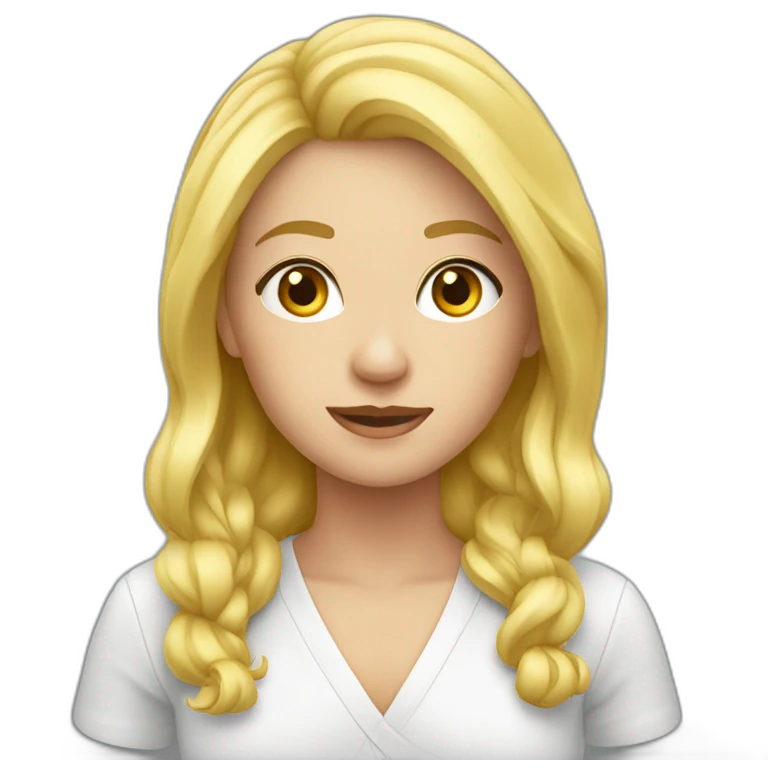 Verkäuferin blond emoji