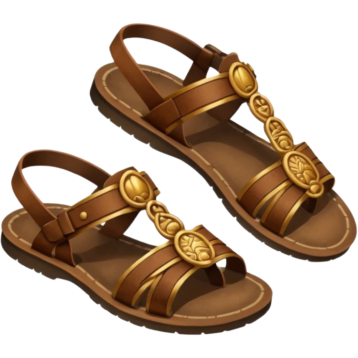 antique men's sandals
 emoji