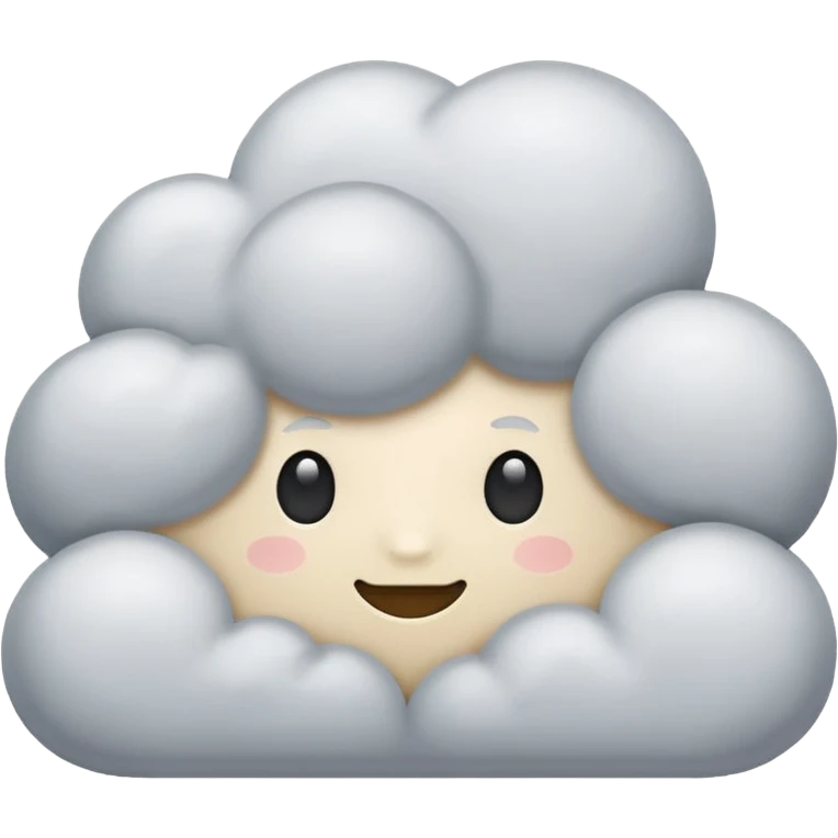 pastel gray cloud emoji