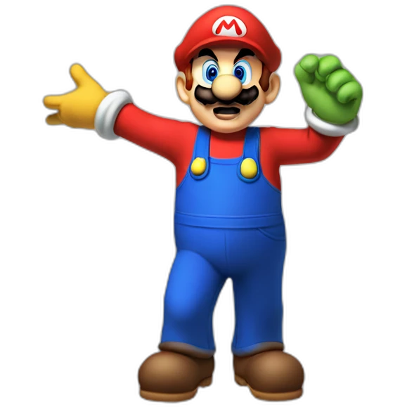 mario slaps luigi emoji