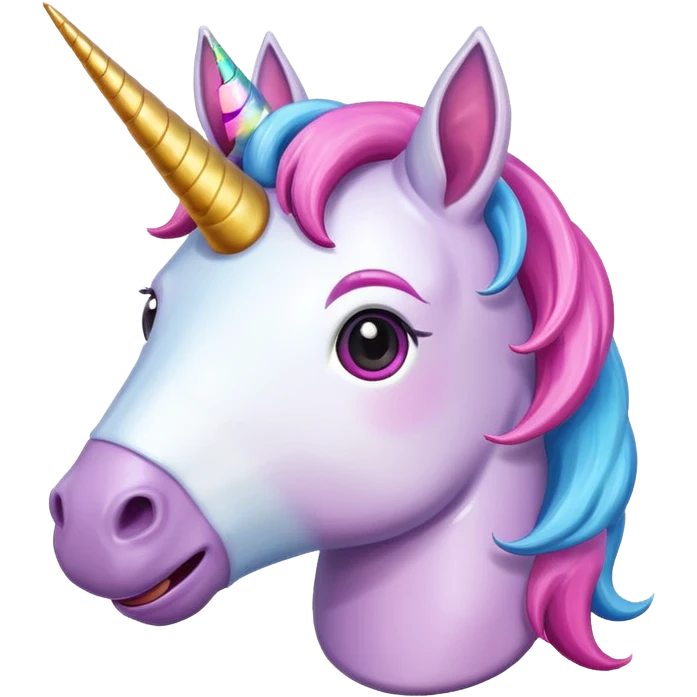 happy smiling unicorn emoji