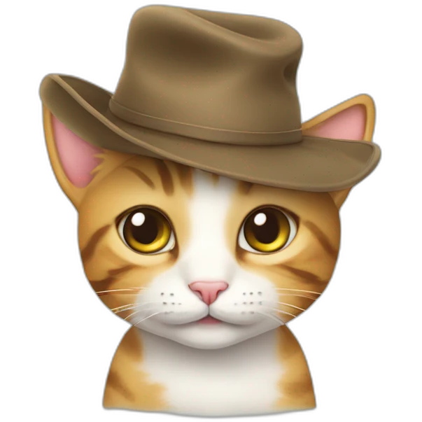 CUTE CAT WIH HAT emoji