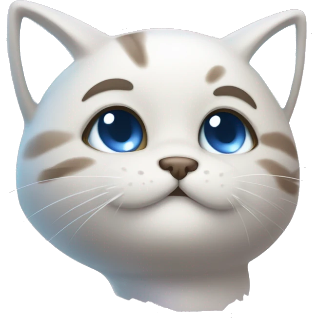 LunarHype

    A cute cat face with sparkling eyes, blushing cheeks, and paws raised to show excitement emoji