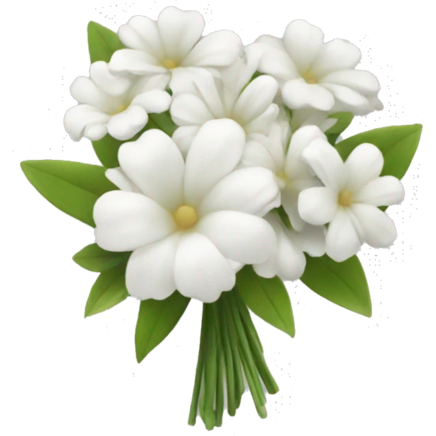 White bouquet emoji