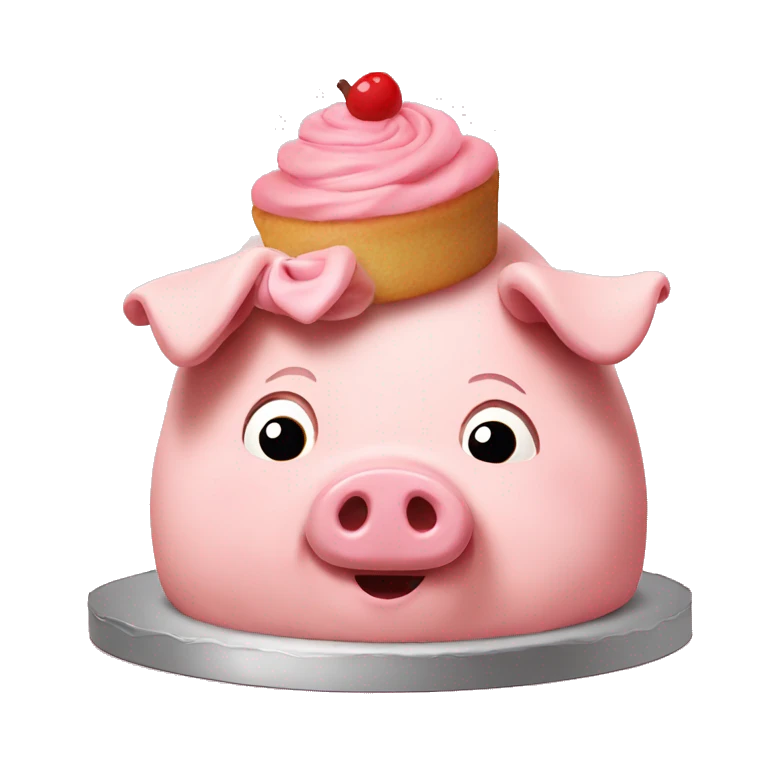 Pig cake pig emoji