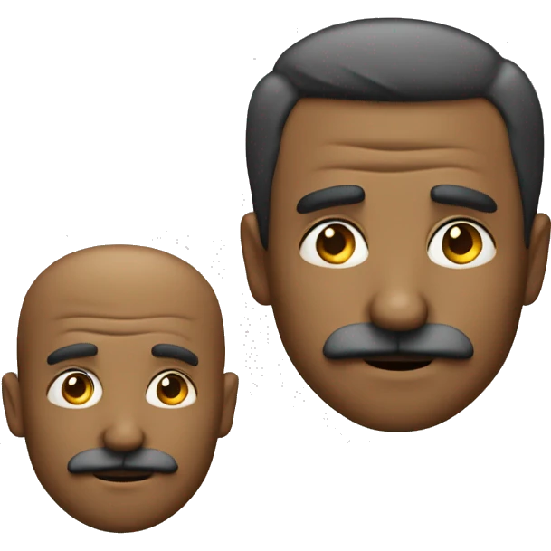 a swarthy middle-aged man with a mustache wrinkles his nose emoji