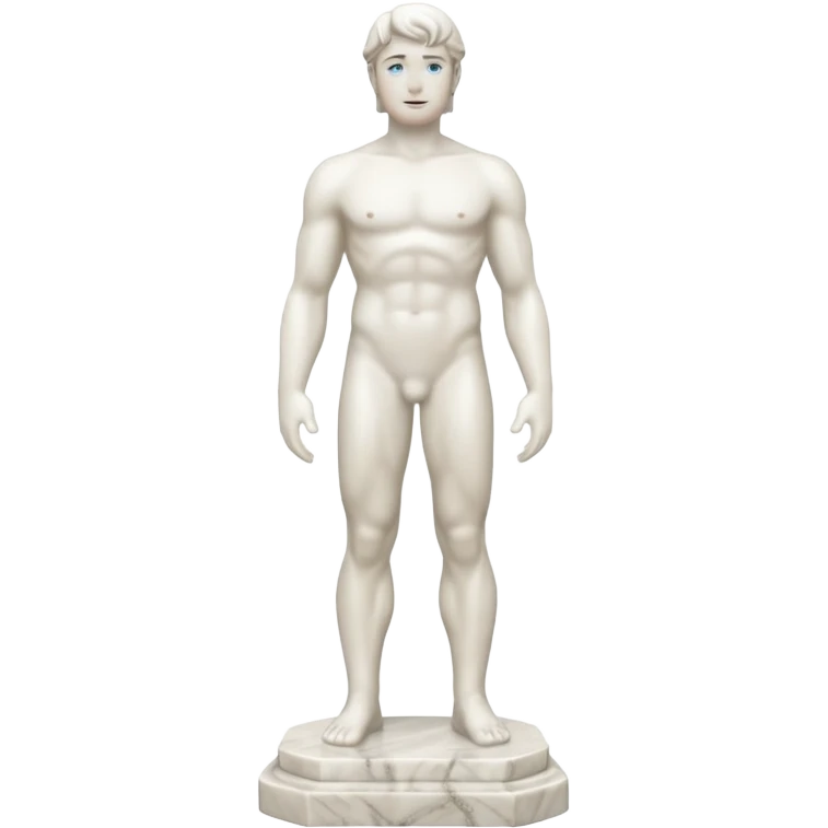 a marble man statue full body emoji