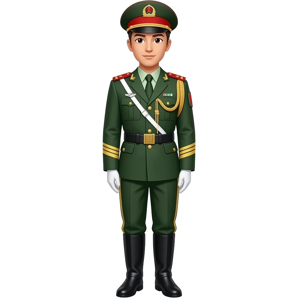 中国民兵礼服 全身 emoji