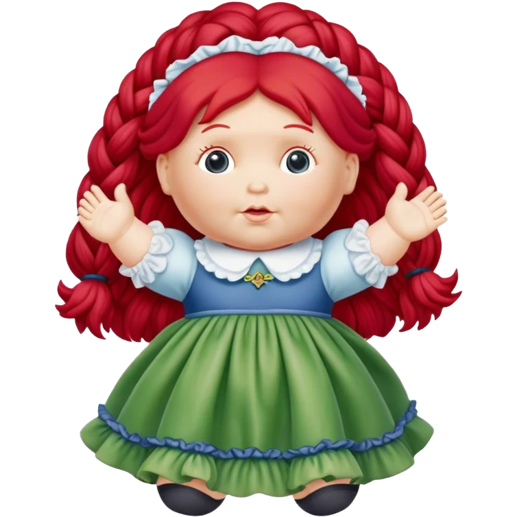 vintage cabbage patch doll red hair emoji