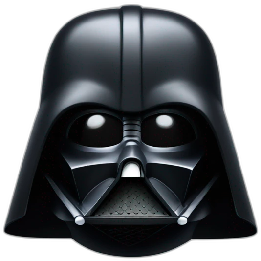 White Darth Vader emoji