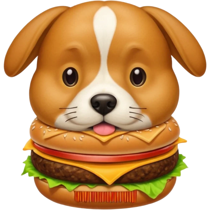Dogs hamburger emoji