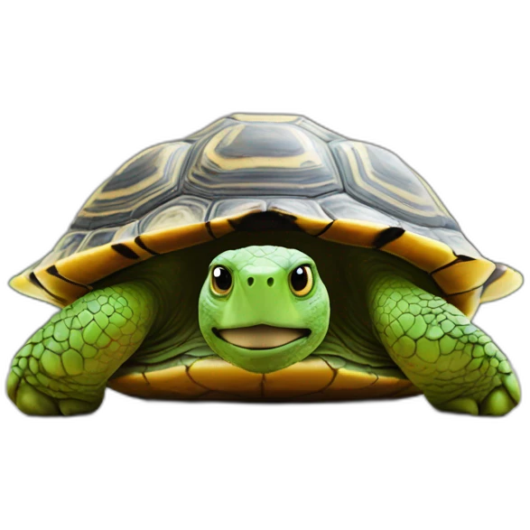 Une outre sur une tortue emoji