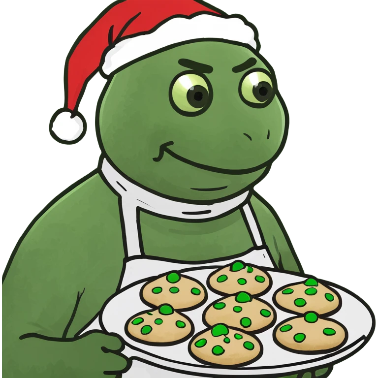 Me baking Christmas cookies  emoji