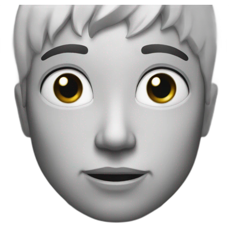 black and white "true" emoji