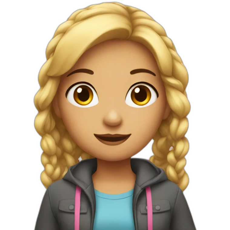 smart girl emoji