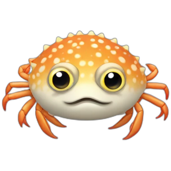 crab-pufferfish-eightlegs emoji