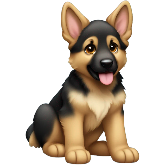 german shepherd puppy emoji