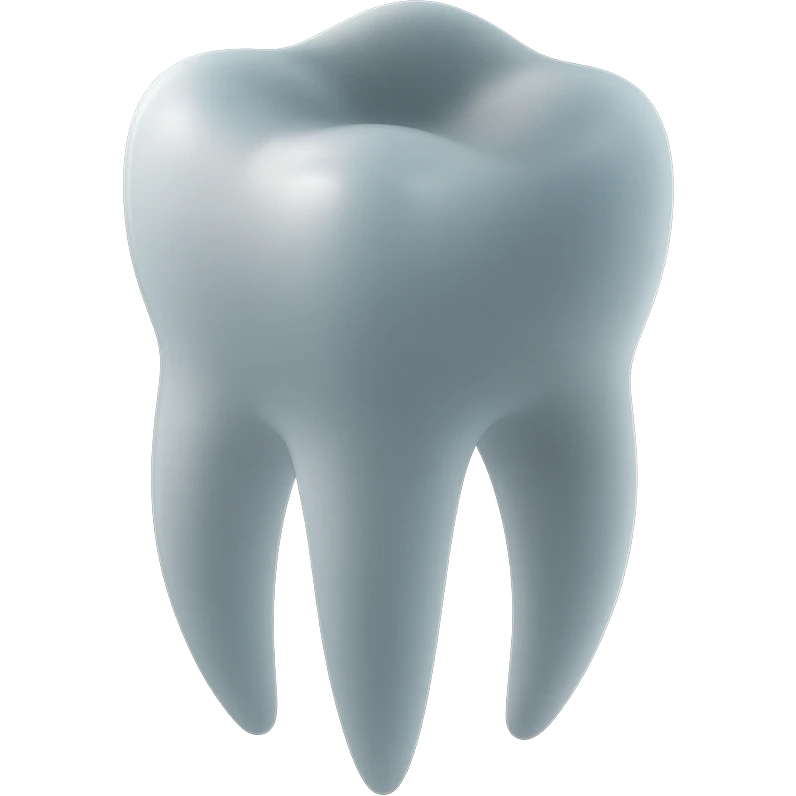 realistic tooth illustration with soft lighting emoji