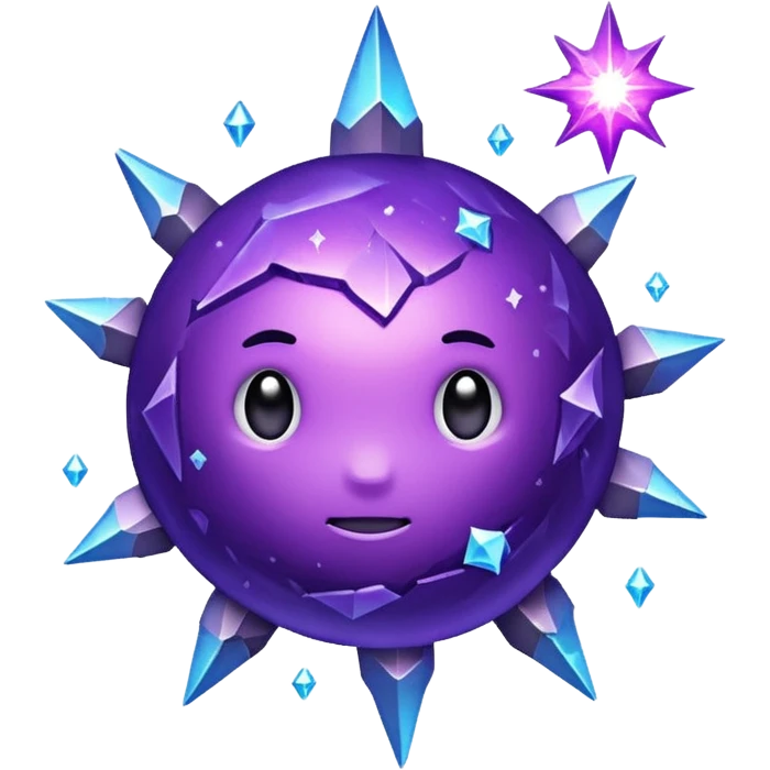 Space purple meteor emoji