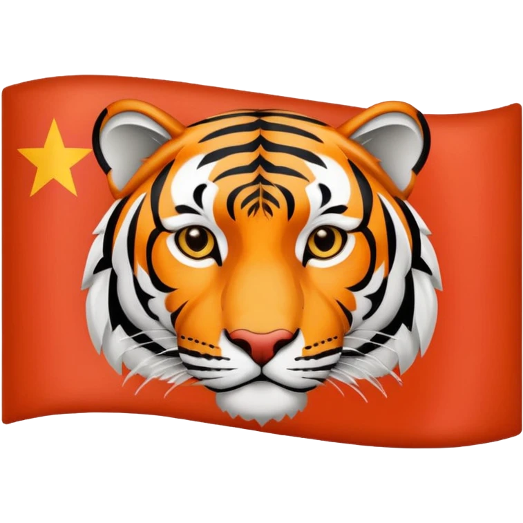 Morocco flag star replaced by tiger emoji