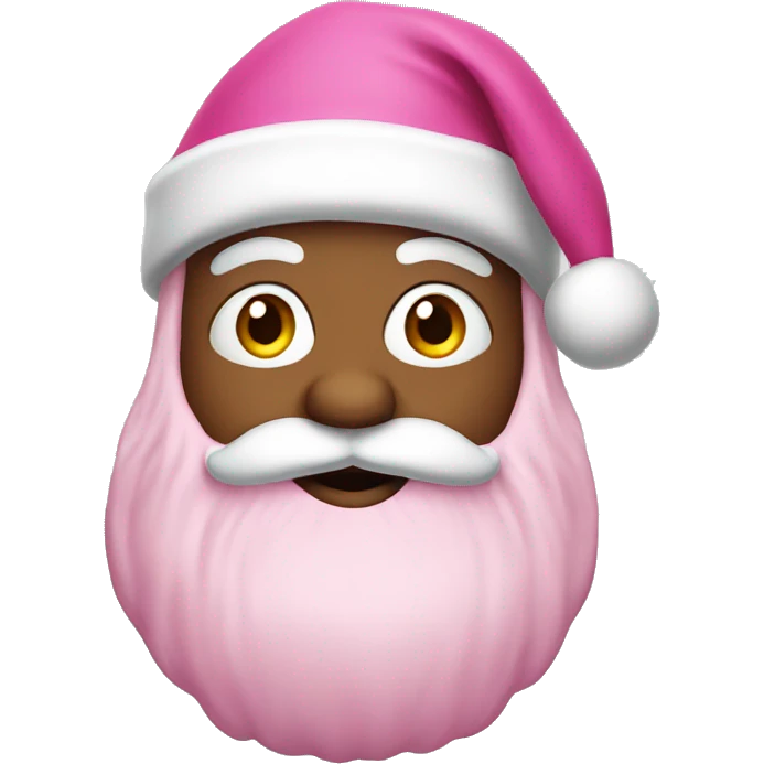 Pink santa claus emoji