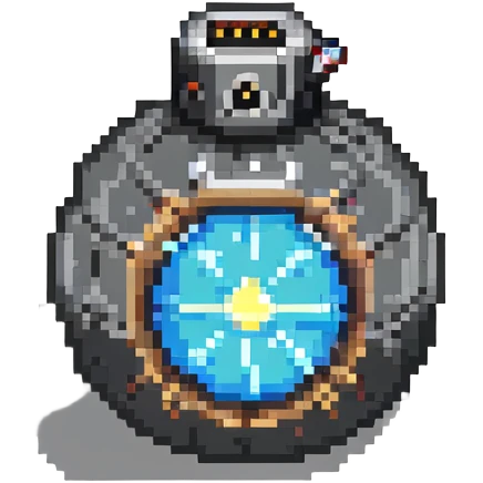 bomb power up item with unlit closed fuse emoji