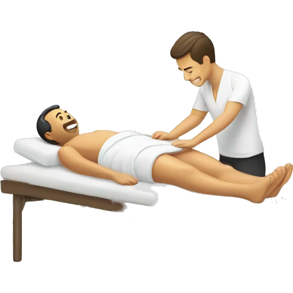 Man having massage emoji
