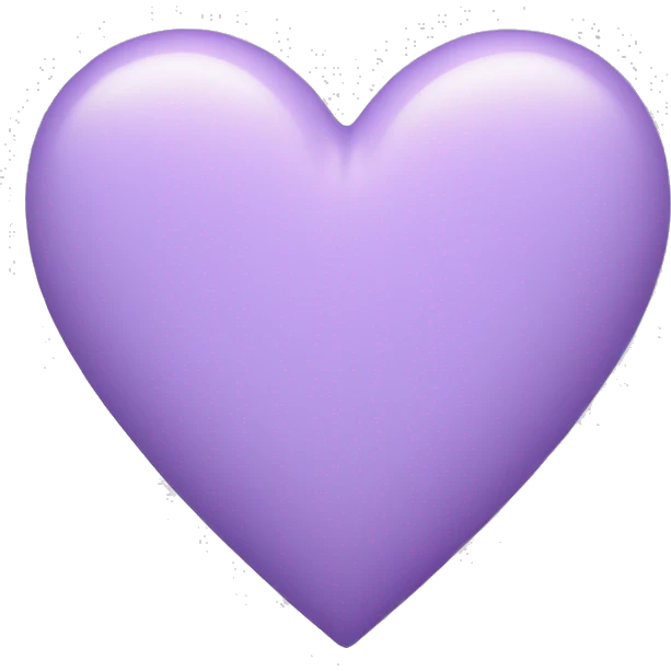 pastel purple heart  emoji