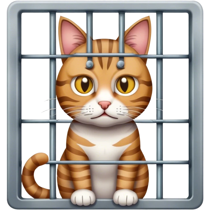 Cat in jail for tax fraud  emoji