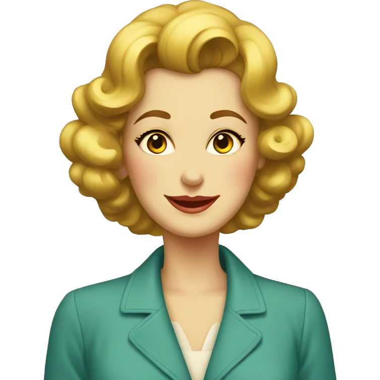 Vintage atomic family woman  emoji