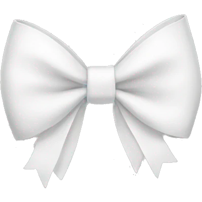 white bow emoji