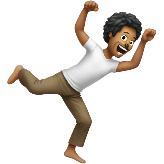crazy person doing a cartwheel emoji