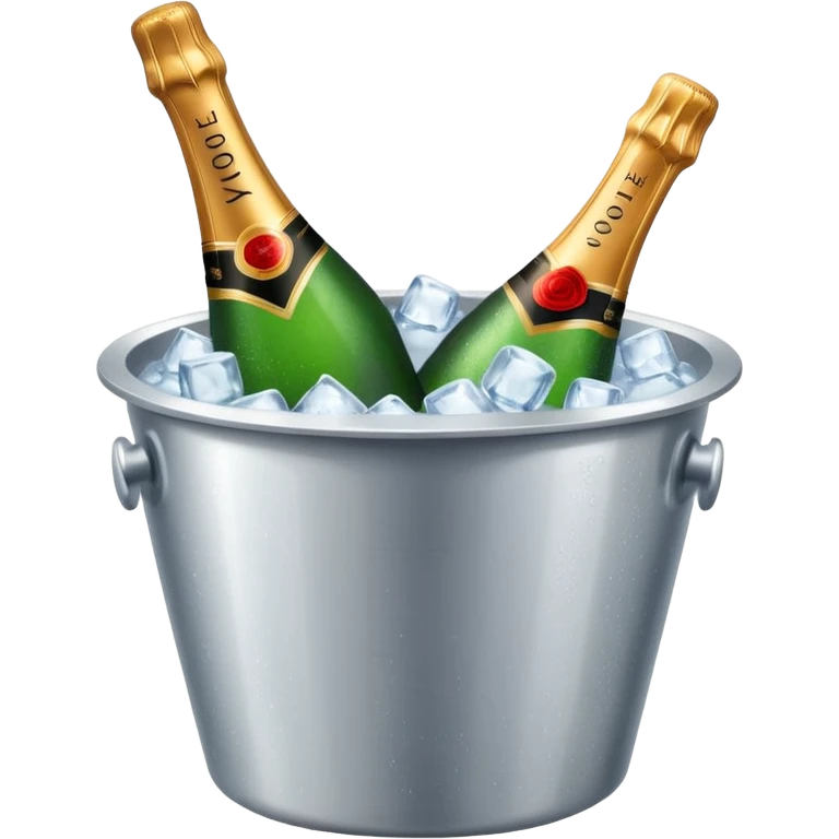 Champagne in ice bucket emoji